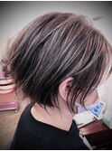 大人カッコいいバレイヤージュカラー