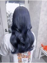 ティアム 渋谷店(Tiam shibuya)&nbsp;ネイビー/韓国ヘア/ケアブリーチ/ダブルカラー/渋谷/渋谷駅