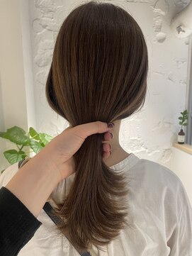 コフィー バイ メルト 吉祥寺(cofy by melt) 【松本咲花】ブリーチなし透明感マロンベージュ　秋カラー
