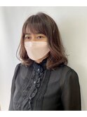 ふんわりラフなエアリーミディアムヘア