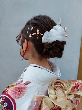 シェリール 八千代台駅(CHERIR) 成人式ヘアアレンジ＊金箔ヘア