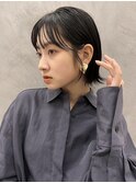 前髪カット顔まわり似合わせ外ハネくびれレイヤーミディ