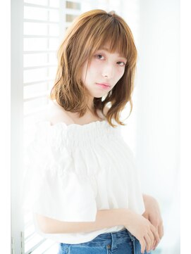 アボヘアー(Abo hair) 赤み消しカラーゆるふわ愛されウェーブ ミルクティーベージュ