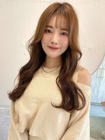 ルームバイシー 新宿(Loom. by Sea)&nbsp;グレージュカラー/韓国風前髪/くびれヘア/斜めバング