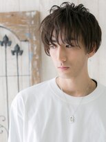 モッズヘアー メン 戸田公園店(mod's hair men)&nbsp;前髪パーマで優し気ナチュラル束感ウェットスタイルc戸田公園