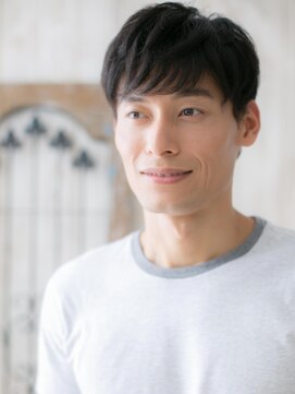 モッズヘア メン 新所沢店(mod's hair men) 好感度◎ツーブロックくせ毛風アッシュブラックヘアa新所沢