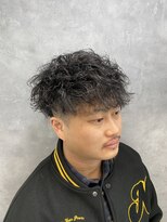 リプレイ 草津店(RIPLAY)&nbsp;ウルフ/アッシュブラック/カルマパーマ/ベリーショート/草津