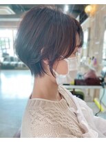 アトリエ エス atelier es HAIRDESIGN&nbsp;丸みショート/ショートヘア/20代30代40代50代/白髪染め/透明感
