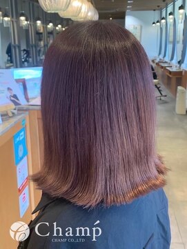 チャンプ 登美ケ丘店(Champ) 外ハネ切りっぱなしミディアム