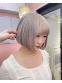 ケアブリーチを使用したデザインカラー スタイリストchiaki