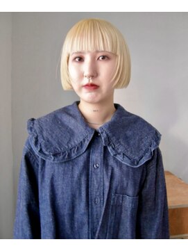 ワンインチ(1 inch) ボブ/ブリーチ/ダブルカラー/ハイトーン