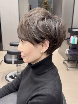 ハルキ ミナト ジャパン オオサカ(HARUKI MINATO japan OSAKA) 30代40代50代小顔似合わせカットくびレイヤーエモージュ大人可愛
