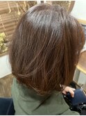 大人ボブ　レッドブラウン