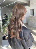 10代20代艶髪ハイトーングレージュベージュ