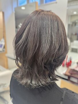 タヤ 今泉店(TAYA) 《くびれミディー》肩上レイヤー◎アッシュベージュ