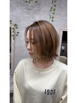 ヘアーアンドケアブラスト(HAIR CARE Blast) ブリーチなしカラー/ミルクティーカラー/20代30代