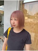 外ハネボブ/ピンクカラー