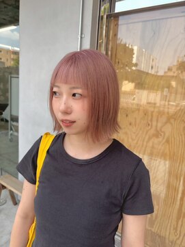 イン(in.) 外ハネボブ/ピンクカラー