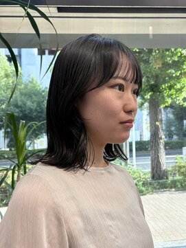 クリアーオブヘアー 一社店(clear OF HAIR) シースルーバングと流れる顔まわり