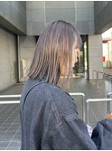 透け感グレージュ×ロブ
