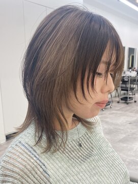 ダブルトーキョー シブヤ(W-TOKYO SHIBUYA) 【ウルフカット】デザインカラー ブリーチ