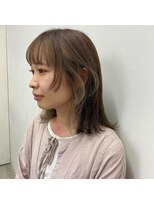 キーパーソン(kii person)&nbsp;kii person × インナーカラー　ベージュ　レイヤーボブ