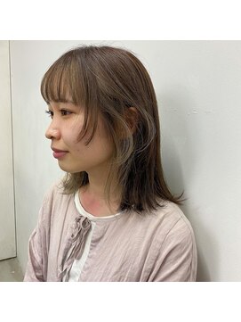 キーパーソン(kii person) kii person × インナーカラー ベージュ レイヤーボブ