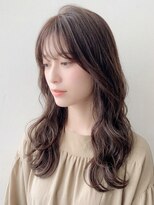 ディアーナ(DIANA)&nbsp;髪質改善カラーシアーグレージュ艶髪くびれ巻きロング夏カラー