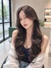 【韓国ヘア】ワンホンロング+透明感カラー+Aujua