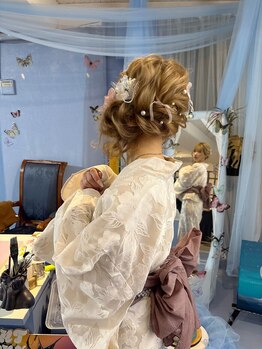 set salon elle 中洲店【10月上旬 NEW OPEN（予定）】の写真/【浴衣着付け・ヘアセット受付中★】特別な1日を華やかに彩り、最高の思い出になりますように♪