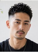 大人メンズ/アップバング/メンズカット/ビジネスマン