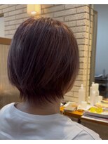 ハピネスフィール 宇治店(Happiness FEEL)&nbsp;白髪ぼかしハイライトパープルシルバーくびれショート
