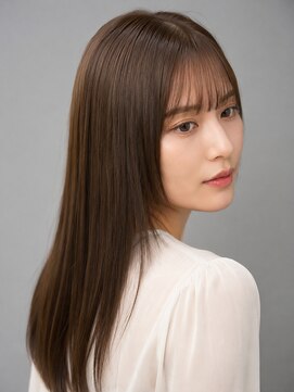 トリニティ(trinity) 髪質改善 縮毛矯正 レイヤーカット ツヤ髪 ブラウン 沖縄