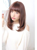 ガランテ(Galante)&nbsp;ひし形ナチュラルカール極艶ストレートくびれミディモーブカラー