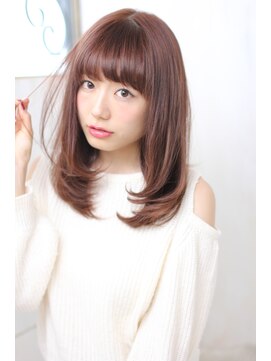 ガランテ(Galante) ひし形ナチュラルカール極艶ストレートくびれミディモーブカラー