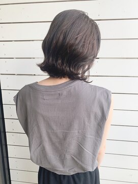 エフィールリアモ(afeel riamo) 外ハネボブ☆ダークグレージュ