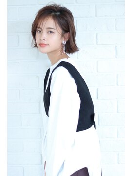 オーロ 武庫之荘店(ORO) シースルーバングでこなれ外ハネボブ