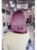 【MIRAC町田店河原崎】パールピンクベージュボブ