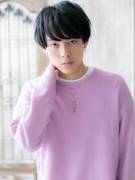 モッズヘアメン 札幌月寒店(mod's hair men) ≪mod's men≫重めバングのダークアッシュマッシュa