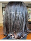 【肩上Bob×deep silver】