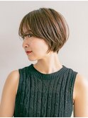 襟足スッキリショートで大人の雰囲気