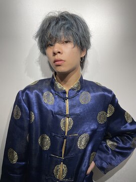 リップスヘアー 銀座(LIPPS hair) 中華風ブルーマッシュ