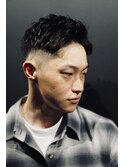 【七三フェード】メンズ　フェード　眉毛　スキンフェード