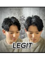 レジット メンズ ヘアサロン(LEGIT MEN's HAIR SALON) 大人かっこいいセンターパート！