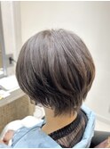 襟足すっきり丸みショート