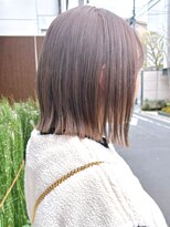 セイドット リー(Say. Ree)&nbsp;Say.切りっぱなしボブミルクティーベージュ似合わせカット表参道