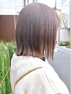 セイドット リー(Say. Ree) Say.切りっぱなしボブミルクティーベージュ似合わせカット表参道