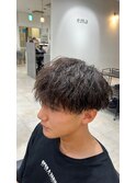 無造作ツイストスパイラルパーマ