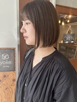 ヨーク(yoke.)&nbsp;アッシュカラーで透明感