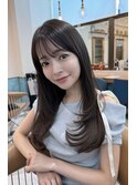 ミニウルフレイヤーカット顔周り前髪韓国ミディアムロング北千住